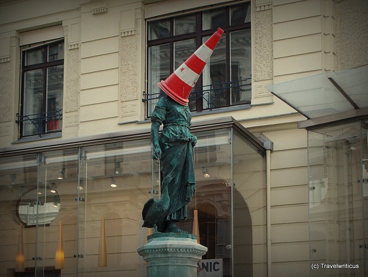 Goose girl fountain in Vienna