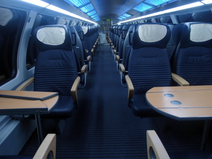 1st class at German commuter train