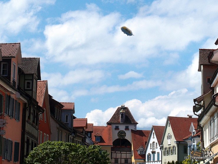 Airship above Meersburg