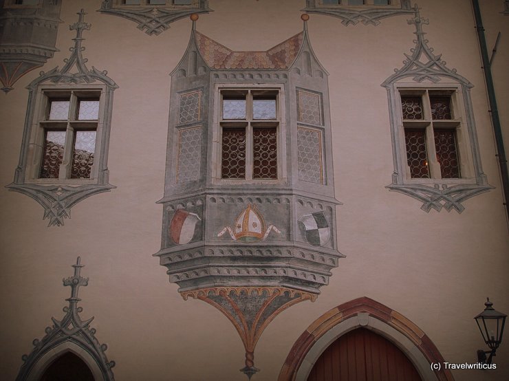 Trompe l’oeil featuring an oriel window in Füssen